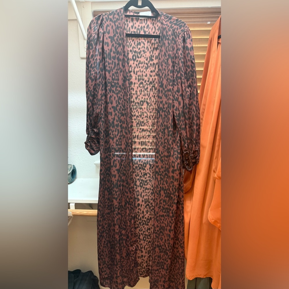 Adrienne Leopard Print Top in Brown and Black
